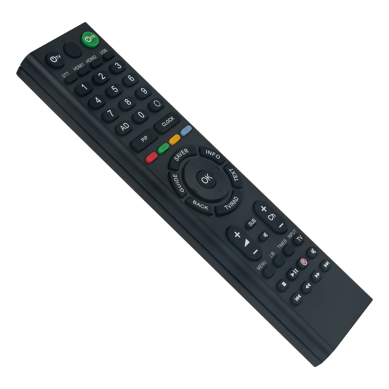 RM-100 VINABTY Replace Infrared Remote Control Fit for TVONICS PVR RM100 DTR-HD500 DTR-Z500HD DTRHD500 DTRHDZ500HD