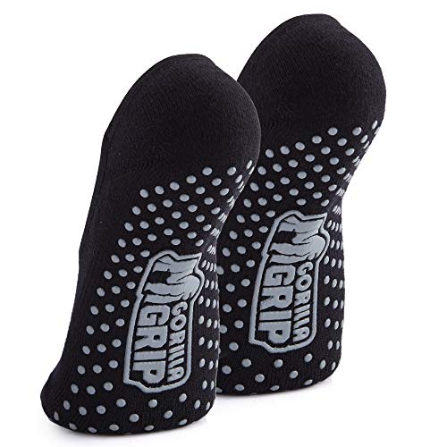 Gorilla Grip Premium Yoga Socks with Grips, 1 Pair, Slip Resistant