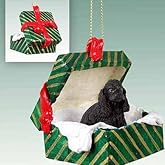 Conversation Concepts - Cocker Spaniel Gift Box Christmas Ornament - Delightful! (Black)
