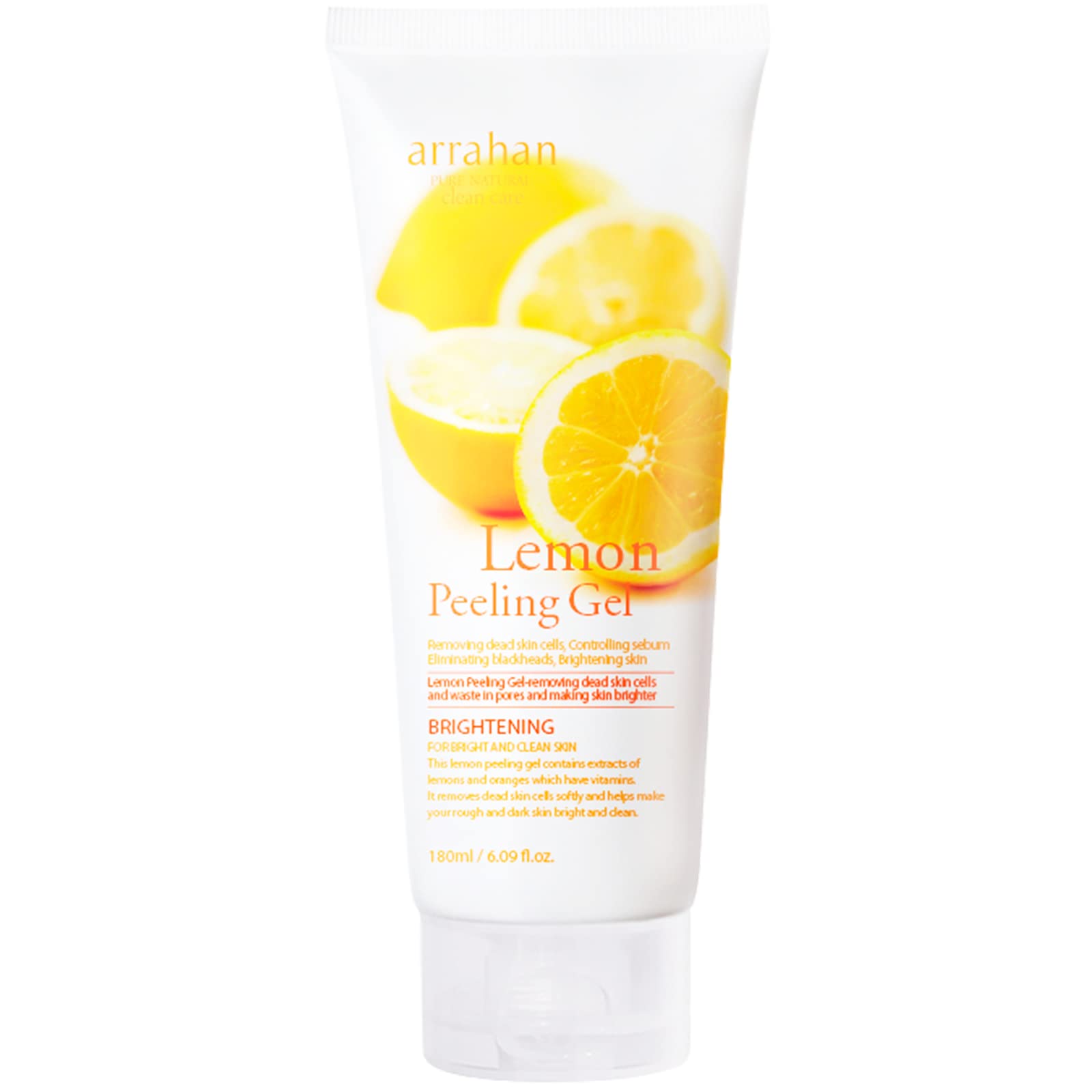 Arrahan Lemon Peeling Gel 180Ml, Bright Skin, Clean Skin, Removes Dead Skin