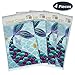 WERNNSAI Mermaid Table Cover - 4 Pack 108''×54'' Disposable Printed Plastic Tablecloth Party Supplies for Kids Girls Birthday Baby Shower Mermaid Themed Under The Sea Party Decoration