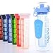 Fresh Fusions 32 oz Fruit Infuser Water Bottle with Insulated Sleeve (Serenity)
