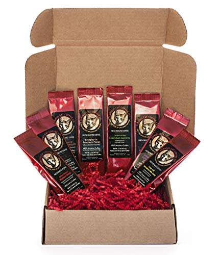 4 Delicious+Roasted+Coffees+Feline+Inspired+Sampler