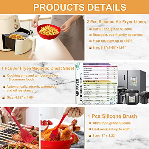 Silicone Air Fryer Liner for Ninja Air Fryer AF101 4QT, AF161/AF150 5
