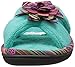 isotoner Signature Women's Microterry Payton Flower Slide Flat