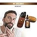 BEARD GROOMING TRIMMING GROWTH KIT+Pouch+Gift Box+Beard Oil Unscented Organic Argan & Jojoba Oil+Stainless Steel Scissors+5