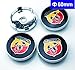 4pcs W211 60mm Car Emblem Badge Wheel Hub Caps Centre Cover ABARTH Racing Italy For FIAT 124 125 125 500 695 OT2000 Coupe