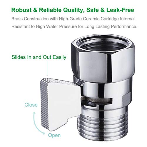 Shower Flow Control Valve, APLusee Brass Water Pressure Regulator with
