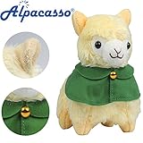 Alpacasso 6.7'' Yellow Cloak Plush Alpaca, Plush Stuffed Animals Toys.