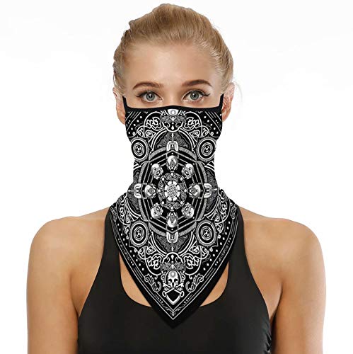 Headwear Bandana for Rave Face Mask Dust Wind,Neck Gaiter,Tube Mask,Face Scarf