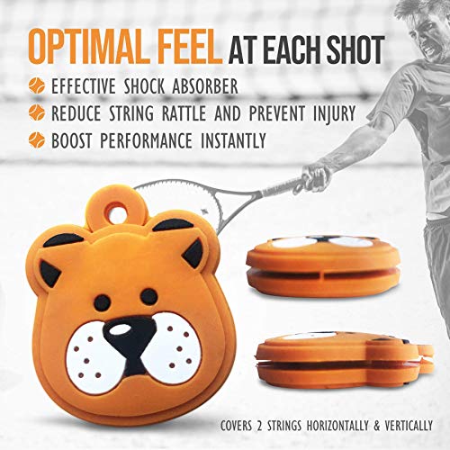 image for Alien Pros Tennis Racket Vibration Dampener (2-Pack) - Perfect Shock A