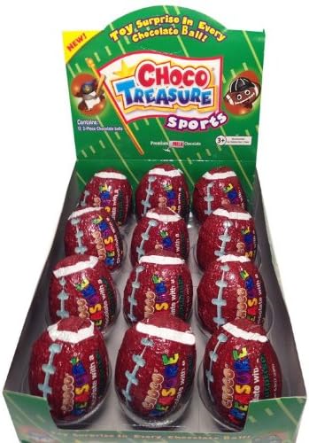 Choco Treasure Footballs, 12-count Tray