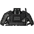 PHYNEDI Tactical Shoulder Armor Guards, Medieval Warrior Knight Samurai Combat Protector Defense Gear, 1Pair (without Vest)