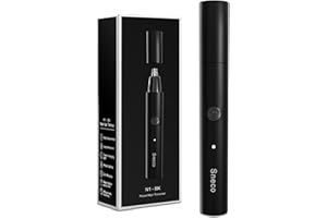 Sneco Nose Hair Trimmer for Men Painless - Stainless Steel Dual Edge Blades - Easy to Clean - USB Rechargeable Lithium Battery