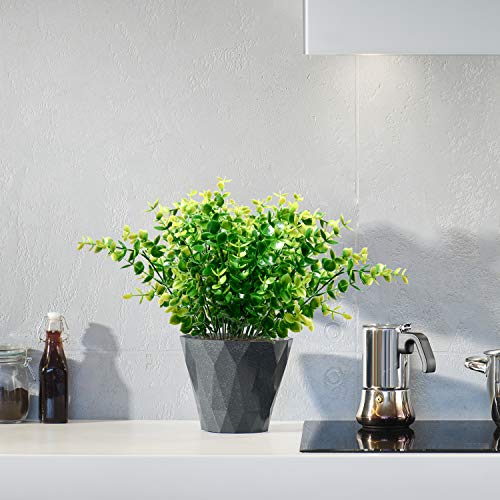 Woaiwo-q Artificial Flowers Artificial Plants Fake Plants Farmhouse Greenery Fake Boxwood for Outdoor Indoor Farmhouse,Home,Garden,Office,Weeding Decor(8 Pack)