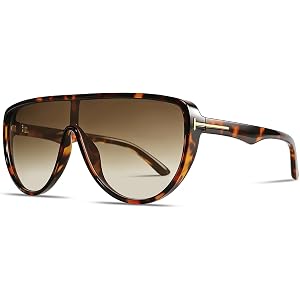 Akirawang Oversized Aviator Sunglasses for Women Trendy Retro Vintage Pilot Shades Large Frame Fashion Sun Glasses