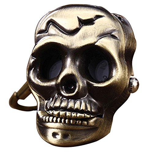 Youyoupifa Hollow Skull Heads Bronze Alloy Keychain Quartz watches(Unisex) Youyoupifa Hollow Skull Heads Bronze Alloy Keychain Quartz watches(Unisex)