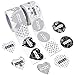 JPSOR Thank You Stickers, 1.5inch Assorted Heart and Round Shape Adhesive Label Stickers for Baby Shower, Wedding, Birthday, Party (2 Rolls, 600ct) (600)