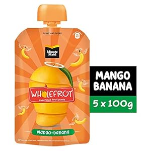 Minute Maid Wholefrüt Mango Banana Purée – Pack of 5 x 100 g