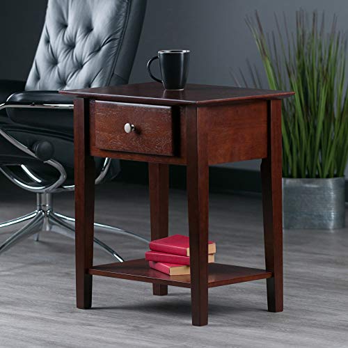 Winsome Wood Shaker Accent Table, Antique Walnut Pricepulse
