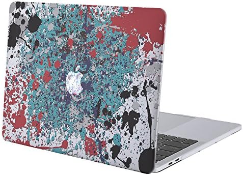 MIxUP MacBook Pro 13" Case 2016, A1706 & A1708 - Glossy Clear Crystal Hard Shell Case Cover for MacBook Pro 13.3" with Retina Display - Cool Tone Splash Paint (MXP-P13Cx-SPLAcomp)