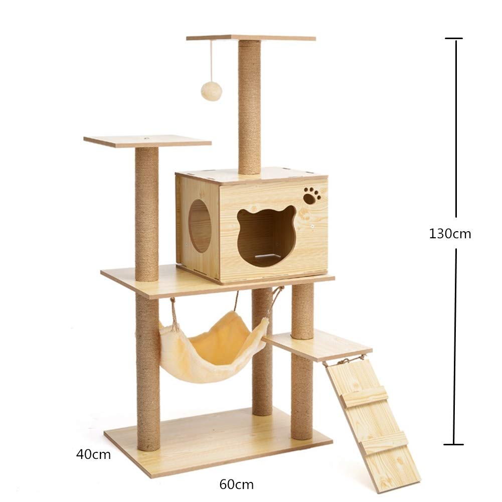 Mua キャットタワー 木製 猫タワー 家具 木目調 木製 インテリア 欧米 和室 兼用 物置 本棚 お洒落 Tren Amazon Nhật Chinh Hang 21 Fado