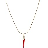 Pepper Necklace, Red Pepper Necklace, Stainless Steel Necklace, Food Necklace, Pepper Pendant, Chili Pepper Pendant, Spicy Necklace