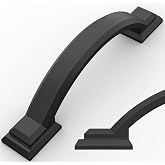 Amerdeco 10 Pack Matte Black Cabinet Pulls 3" | Handles for Kitchen Cabinet Hardware, Arch Cabinet Handles for Bathroom Dresser Drawer Handles ZH0016