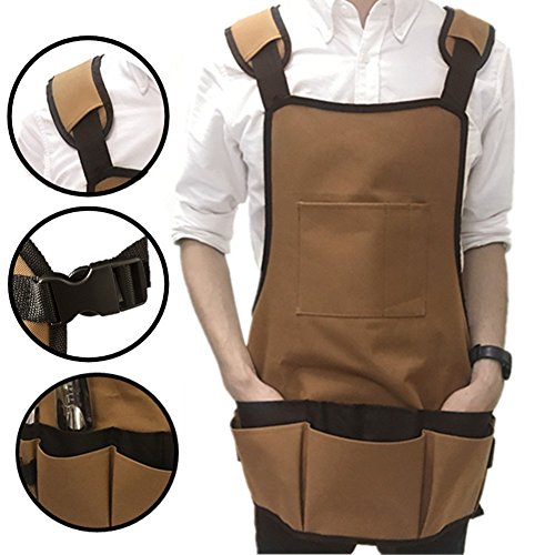 image for Ez4garden Heavy Duty Waterproof Garden Tool Apron Multifunction Oxford