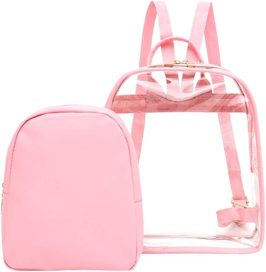 HoSayLike Girls' Transparent Plastic School Backpack for Women