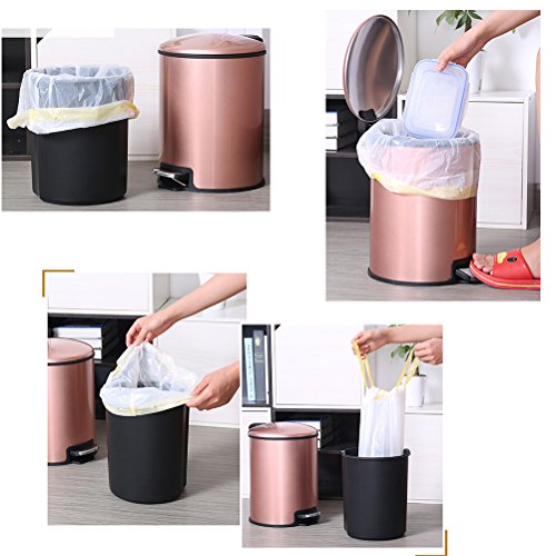 Trash Bags,Garbage Bags,5 Gallon Trash Can Liners Bags, Drawstring Kitchen Bags, Wastebasket Bags with Drawstring Handles by Meleg Otthon, 90 Count (Drawstring) - Thumbnail 6