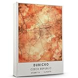 Dubicko Map Poster, Czech Republic Map Art