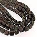 CzechMate 6mm Square Glass Czech Two Hole Tile Bead - Picasso Umber