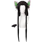 ZGNGLIZ Anime Cosplay Wig Long Short Synthetic Hair for Halloween Costume Party with Free Wig Cap (Long Straight)