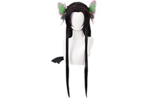 ZGNGLIZ Anime Cosplay Wig Long Short Synthetic Hair for Halloween Costume Party with Free Wig Cap (Long Straight)
