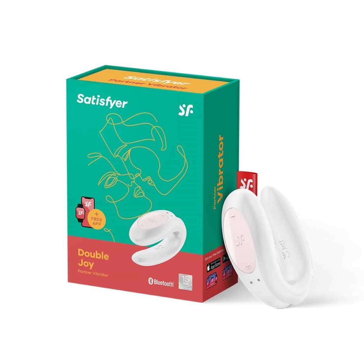 Satisfyer Double Joy Connect App, 9 cm, with app
