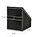 Atlantic Media Sleeve Storage Bin - Leatherette Front, Quality Stitching and includes 36 Sleeves for CDs, DVDs and Video Games