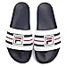 Fila Men's Drifter Slide Sandals, Navy, Rubber, Microfiber, 7 M