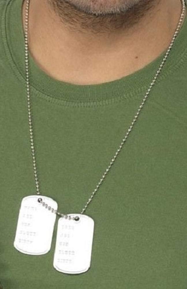 ladies dog tag necklace