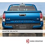 Haru Creative - Rear Trunk Tailgate Letter Insert Decal Compatible with and Fits Toyota Tacoma 2016 2017 2018 2019 - Matte Black