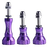 Smatree Aluminum Thumbscrew/Thumb Knob for Gopro Session, Hero5/4/3/3+/2/1 ( 3PCS, 1 Long + 2 Short) - Purple