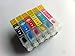 Brand F-INK@ T079 Empty Refillable Ink cartridge For Epson Stylus Photo 1400 1410 1500W Artisan 1430 P50 printer 6pcs 79 Ink