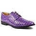 Roberto Chillini RC6563 Men's Purple Exotic Lace Up Dress Oxford Shoes