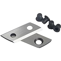 1 Pair Wood Chipper Blades Garden Shredder Knives Replacement Double Sided Cutting Tools Compatible with Sun Joe CJ601E CJ602