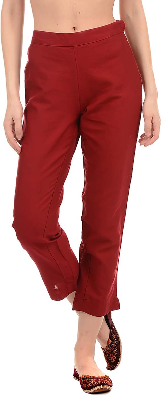 Buy Ethnicity Women Rust Trousers at Amazon.in