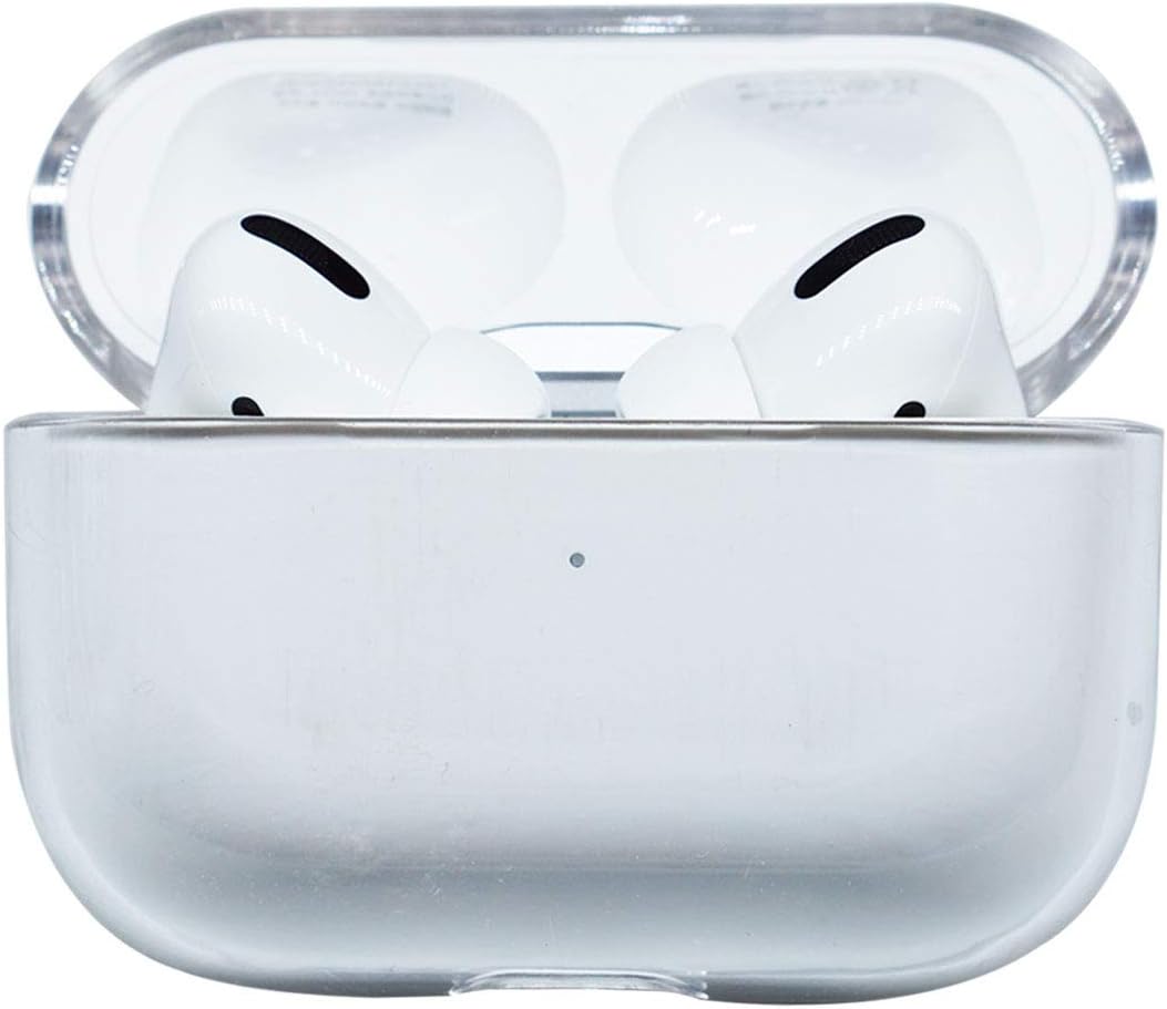 BUENNUS Clear Protective Case for Apple AirPods Pro Wireless Charging Case, Hard PC Case Cover for Airpod Pro Transparent Plastic Skin Shell for Airpods 3rd Generation Protector Accessories