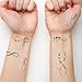 Infinity Symbols Temporary Tattoo Pack (Set of 12)