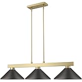 Z-Lite 152MGLD-MBRZ Cobalt Pendant, 3-Light 300 Total Watts, Modern Gold