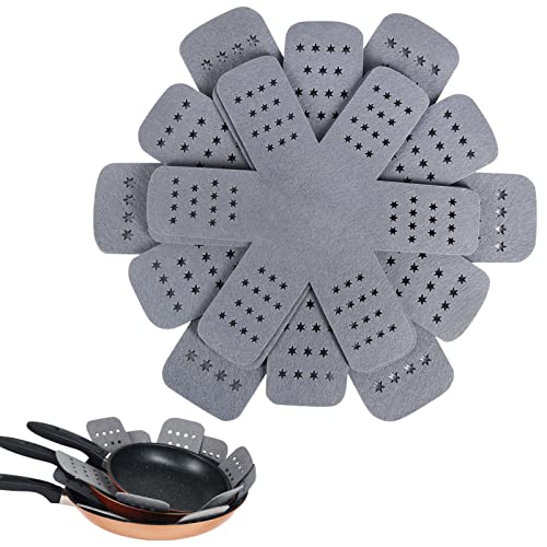 BYKITCHEN Felt Pot and Pan Protectors for Stacking, 3 Sizes, Separator Pads