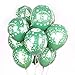 Funi 100pcs 10'' Printed Latex Balloons Christmas Balloons Pure Pearl Helium Christmas Decorations Mixed Assorted Balloons